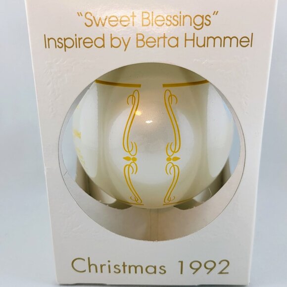 Berta Hummel Christmas Ball 1978 & 1992 Hummel Ornament Schmid Sweet Blessings - Picture 8 of 16